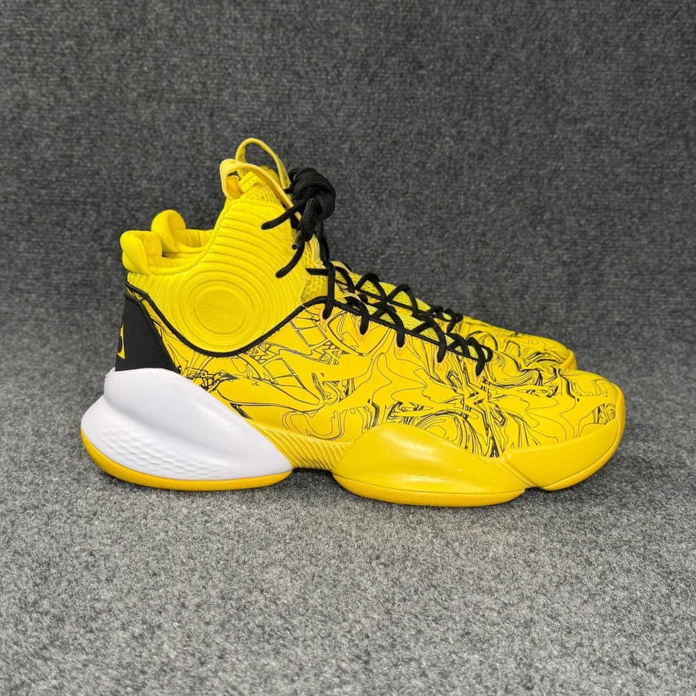 Li-Ning Unstoppable Basketball Shoes Men's 12 Yellow Black Athletic Sneakers